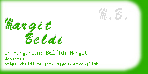 margit beldi business card